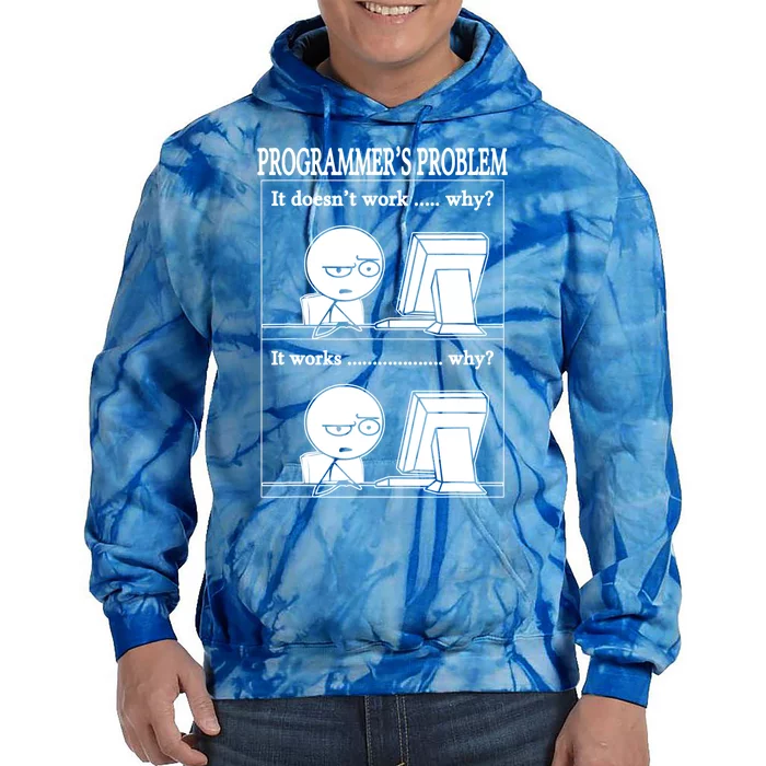 Funny Programmers Problem Fun Developer Gift Tie Dye Hoodie