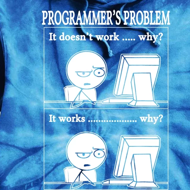 Funny Programmers Problem Fun Developer Gift Tie Dye Hoodie