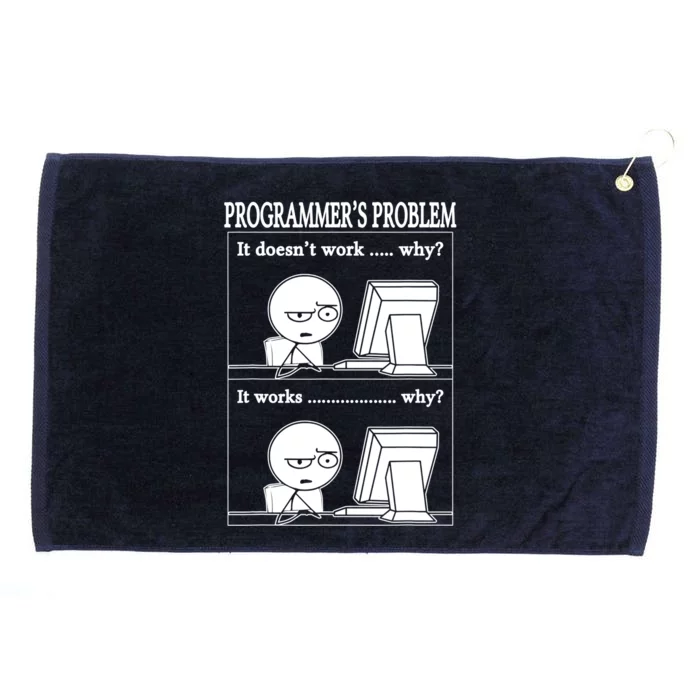 Funny Programmers Problem Fun Developer Gift Grommeted Golf Towel