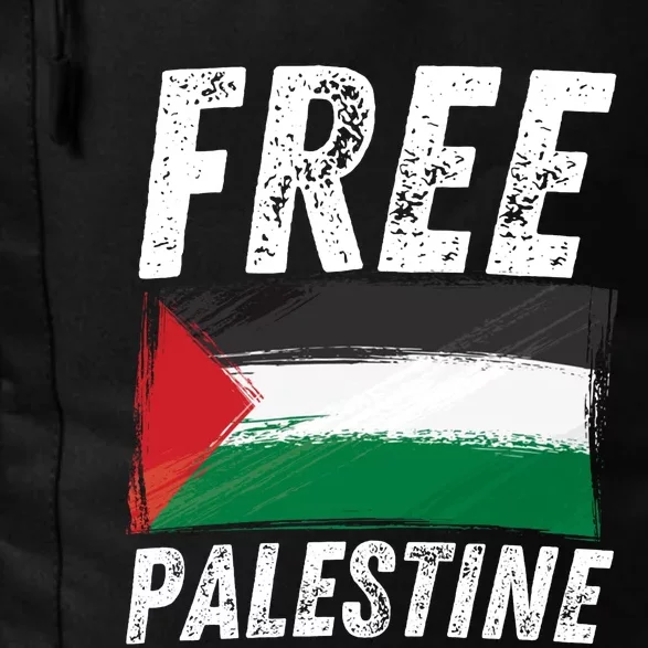 Free Palestine Palestine Flag Free Gaza Arabic Liberators Daily Commute Backpack