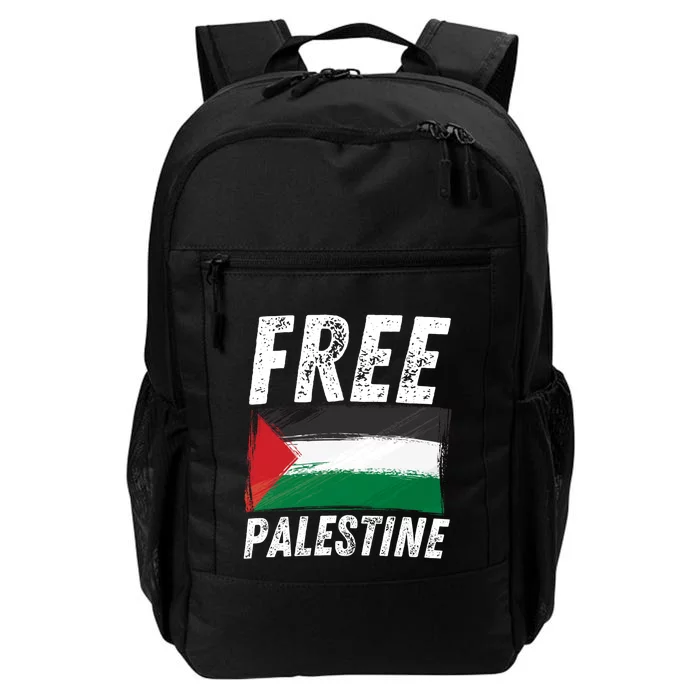 Free Palestine Palestine Flag Free Gaza Arabic Liberators Daily Commute Backpack