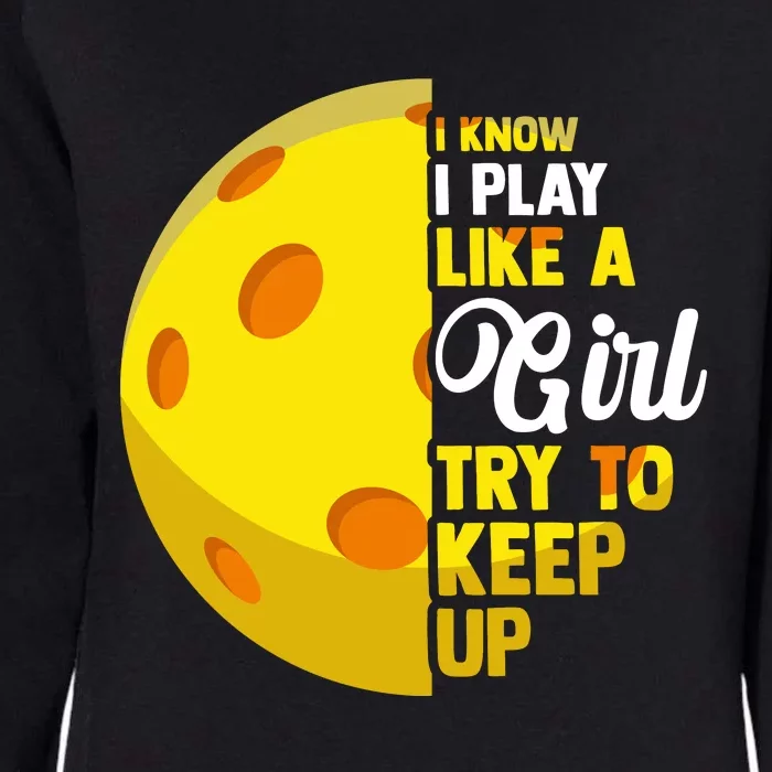 Funny Pickleball Player Girl Pickleball Gift Womens California Wash Sweatshirt