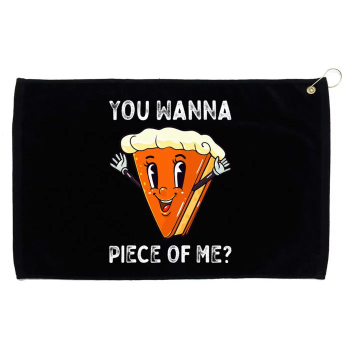 Funny Pumpkin Pie Thanksgiving Foodie Gift Grommeted Golf Towel