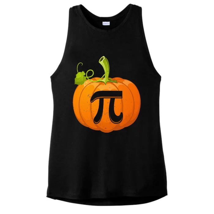 Funny Pumpkin Pie Math Teacher Halloween Thankgiving Pi Day Ladies Tri-Blend Wicking Tank