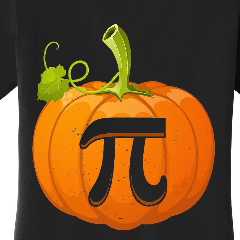 Funny Pumpkin Pie Math Teacher Halloween Thankgiving Pi Day Women's T-Shirt