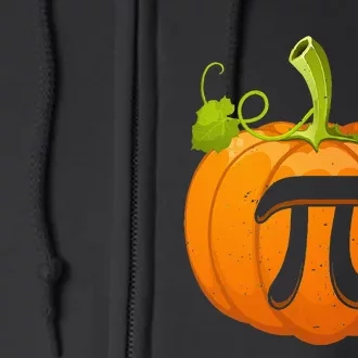 Funny Pumpkin Pie Math Teacher Halloween Thankgiving Pi Day Full Zip Hoodie