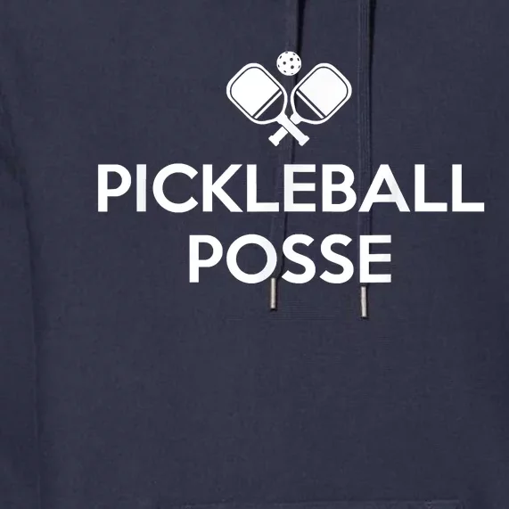 Funny Pickleball Posse Costume Funny Pickleball Lover Pickleballer Shirt Premium Hoodie