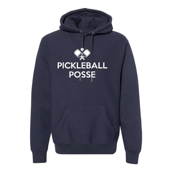 Funny Pickleball Posse Costume Funny Pickleball Lover Pickleballer Shirt Premium Hoodie