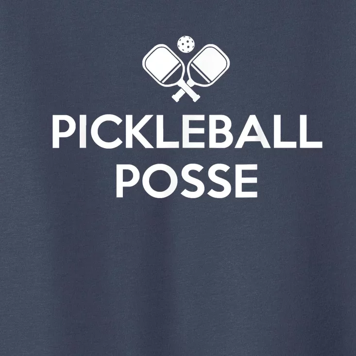 Funny Pickleball Posse Costume Funny Pickleball Lover Pickleballer Shirt Toddler T-Shirt