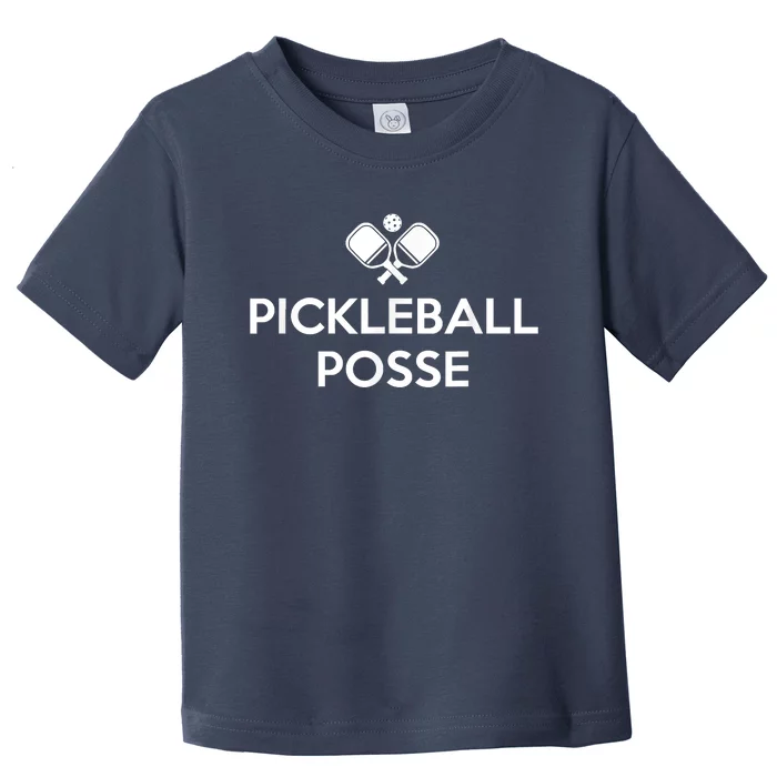 Funny Pickleball Posse Costume Funny Pickleball Lover Pickleballer Shirt Toddler T-Shirt