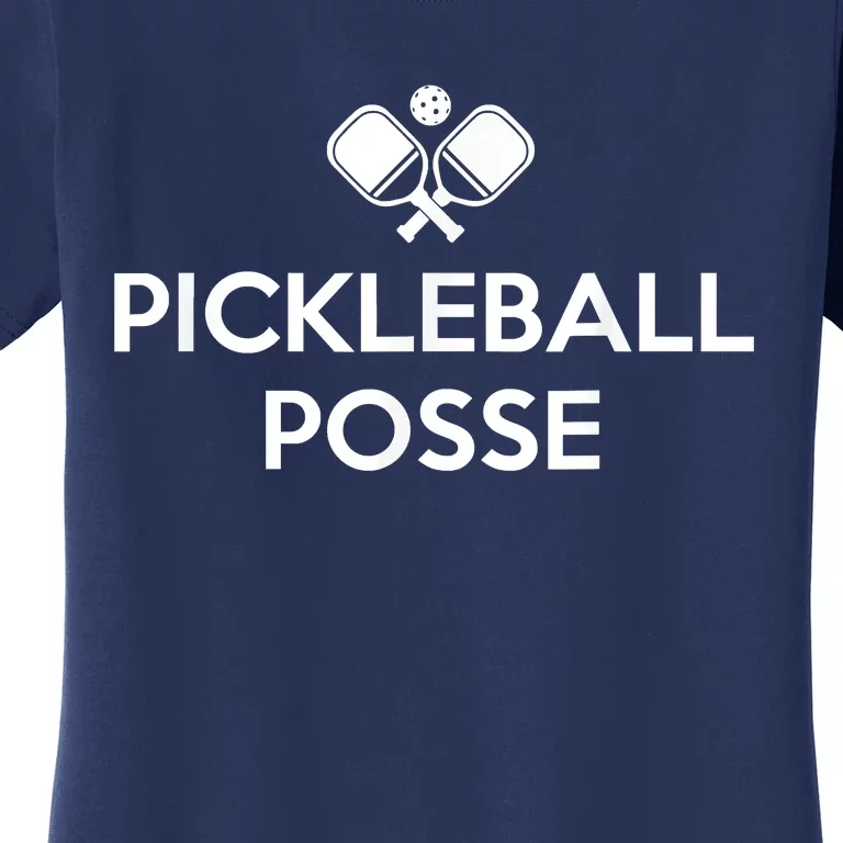 Funny Pickleball Posse Costume Funny Pickleball Lover Pickleballer Shirt Women's T-Shirt