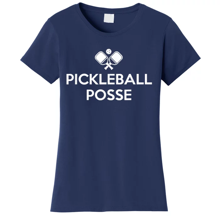 Funny Pickleball Posse Costume Funny Pickleball Lover Pickleballer Shirt Women's T-Shirt