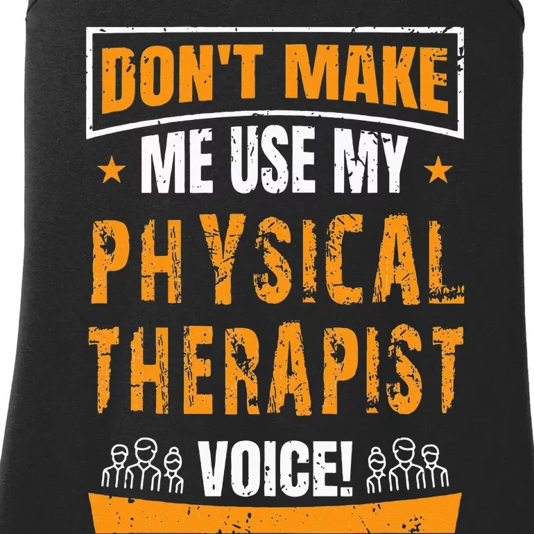 Funny PT Physical Therapy Quote Gift Therapist Month Ladies Essential Tank