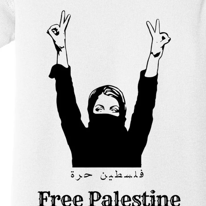 Free Palestine Pray For Palestine Baby Bodysuit