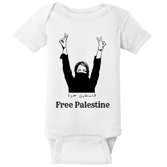 Free Palestine Pray For Palestine Baby Bodysuit