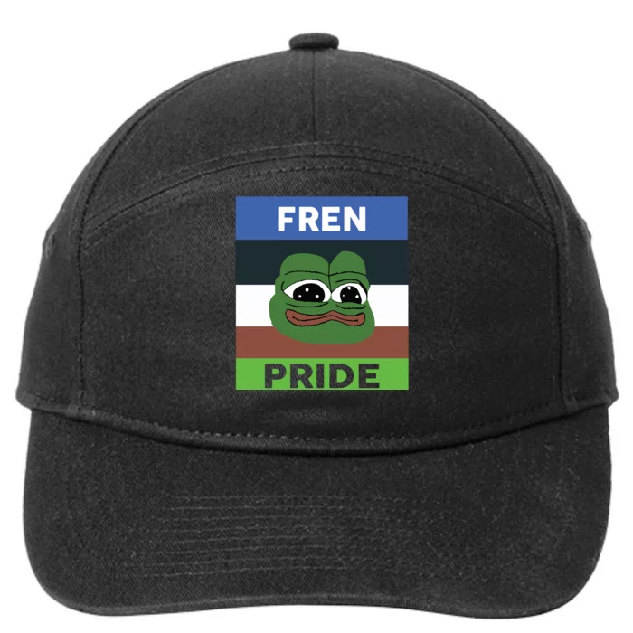 Fren Pride PEPE The Frog 7-Panel Snapback Hat