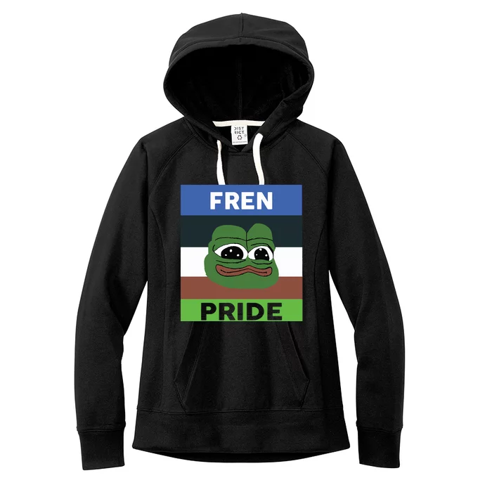 Fren Pride PEPE The Frog Women's Fleece Hoodie