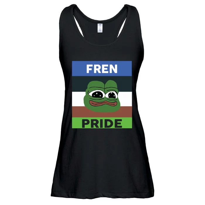 Fren Pride PEPE The Frog Ladies Essential Flowy Tank