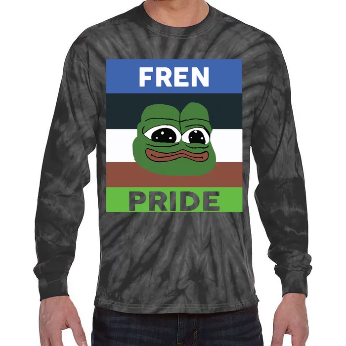 Fren Pride PEPE The Frog Tie-Dye Long Sleeve Shirt