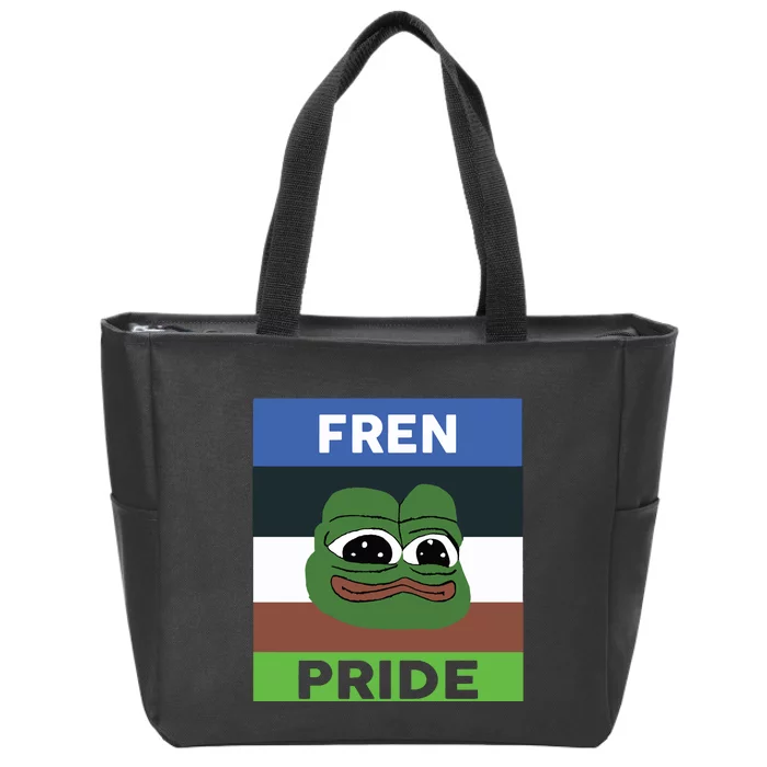 Fren Pride PEPE The Frog Zip Tote Bag