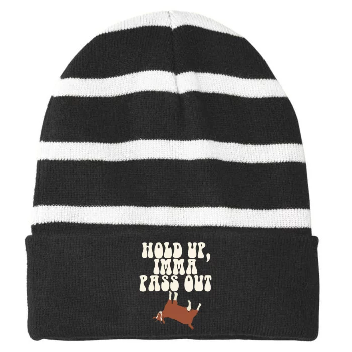 Funny Pots Postural Orthopedic Tachycardia Syndrome Fainting Striped Beanie with Solid Band