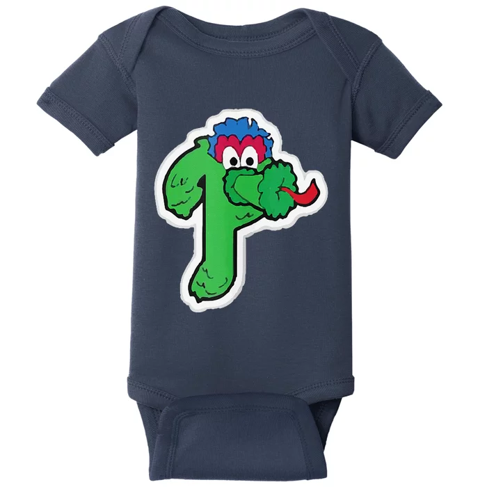 Funny Phanatic P Baseball Championship Baby Bodysuit