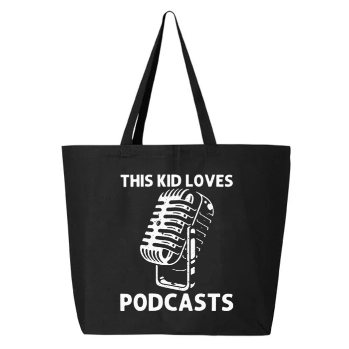 Funny Podcast Podcaster 25L Jumbo Tote