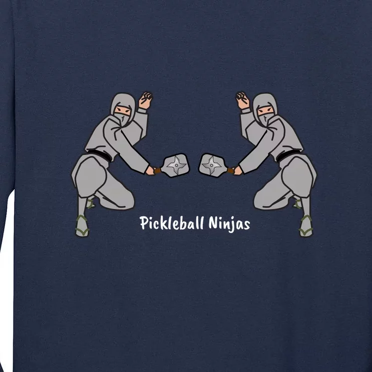 Fun Pickleball, Pickleball Ninja Men Doubles, Pickleball For Life Tall Long Sleeve T-Shirt