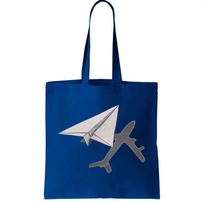 Funny Pilot Paper Airplane Funny Gift For Cofunny Giftpilots Boys Party Gift Tote Bag