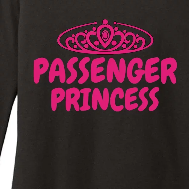 Funny Passenger Princess Womens CVC Long Sleeve Shirt