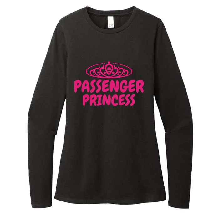 Funny Passenger Princess Womens CVC Long Sleeve Shirt