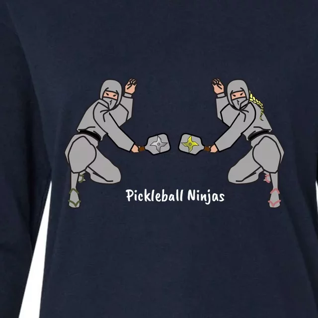 Fun Pickleball, Pickleball Ninja Mixed Doubles, Pickleball For Life Womens Cotton Relaxed Long Sleeve T-Shirt