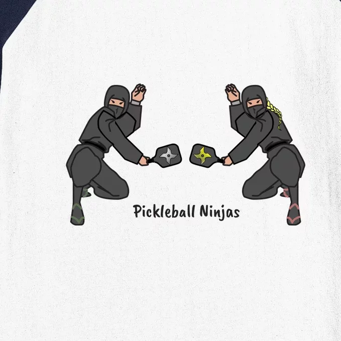 Fun Pickleball, Pickleball Ninja Mixed Doubles, Pickleball For Life Baseball Sleeve Shirt