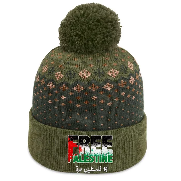 Free Palestine Palestine Strong The Baniff Cuffed Pom Beanie