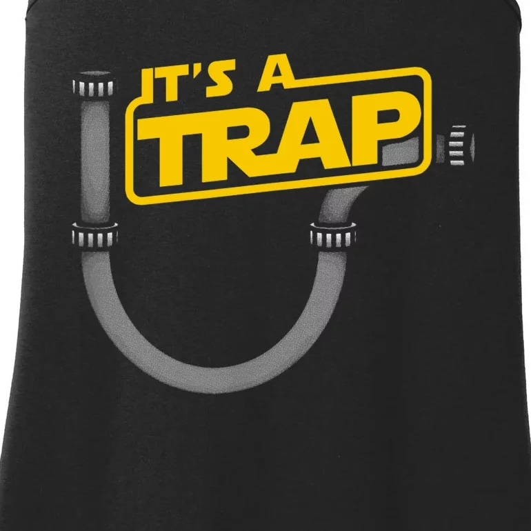 Funny Plumbing Plumber It's A Trap Ladies Essential Tank