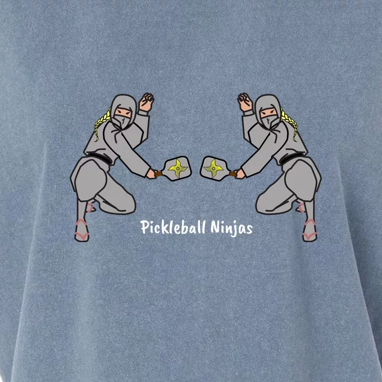 Fun Pickleball, Pickleball Ninja, Women Doubles, Pickleball For LIfe Garment-Dyed Women's Muscle Tee