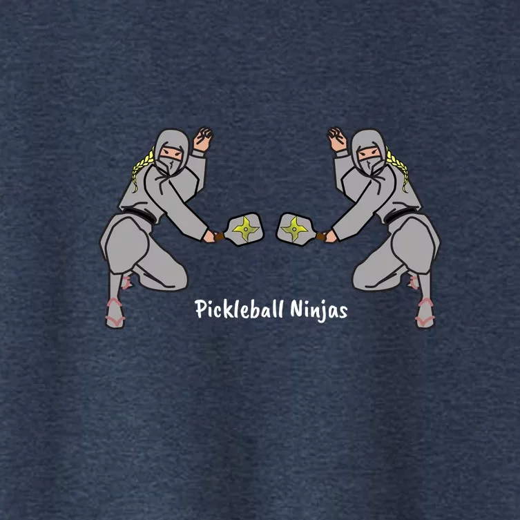 Fun Pickleball, Pickleball Ninja, Women Doubles, Pickleball For LIfe Women's Crop Top Tee