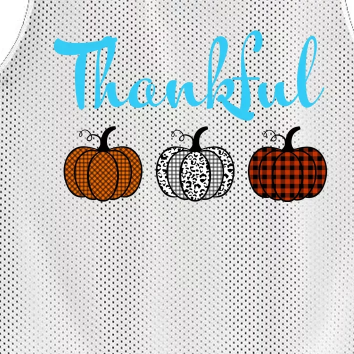 Fall Plaid Pumpkin Thankful Women, Thanksgiving Be Blessed Mesh Reversible Basketball Jersey Tank