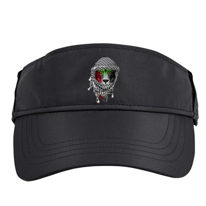 Free palestine Palestinian lion Adult Drive Performance Visor