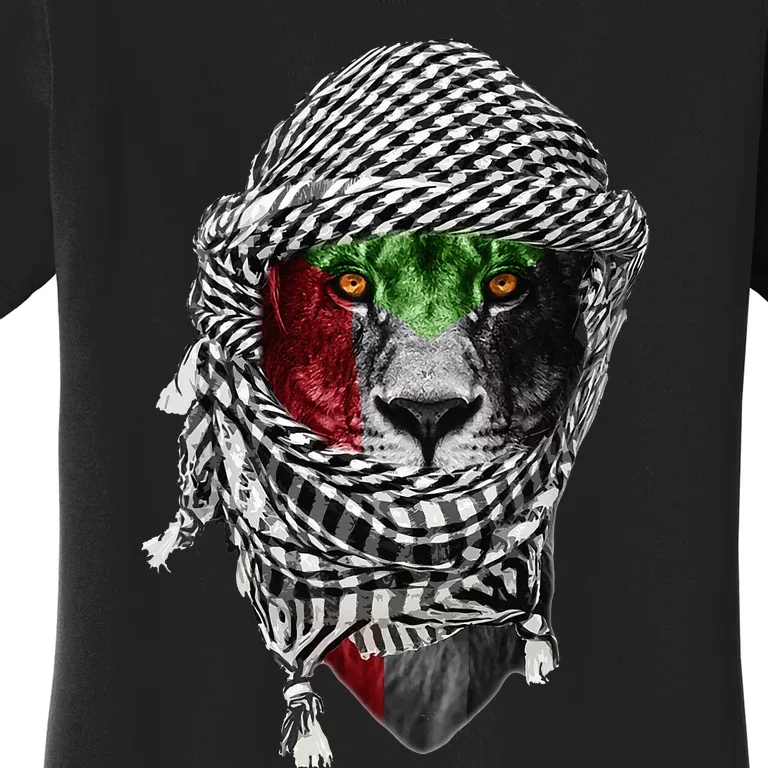 Free palestine Palestinian lion Women's T-Shirt