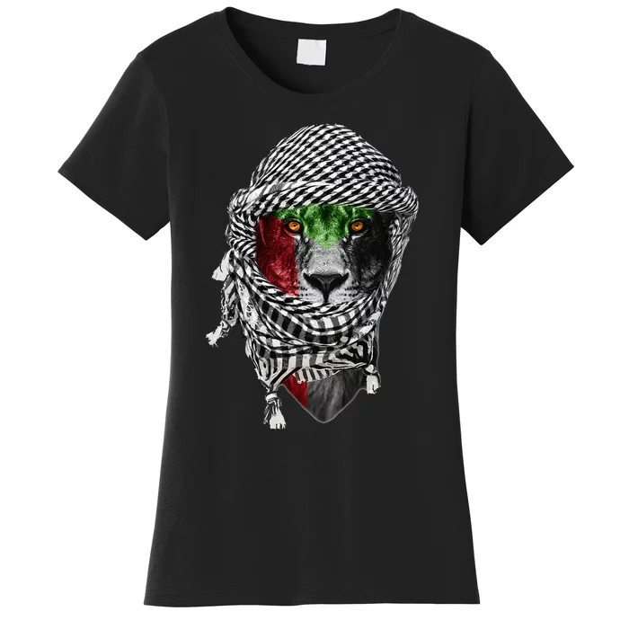 Free palestine Palestinian lion Women's T-Shirt