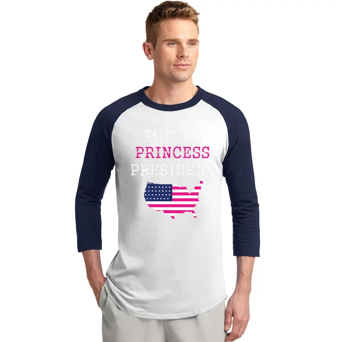 Future President Presidents Day 4th July Baby Girl Baseball Sleeve Shirt