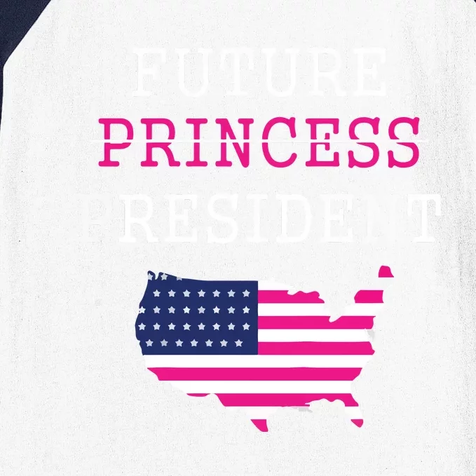 Future President Presidents Day 4th July Baby Girl Baseball Sleeve Shirt