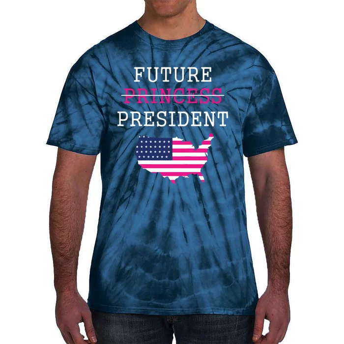 Future President Presidents Day 4th July Baby Girl Tie-Dye T-Shirt