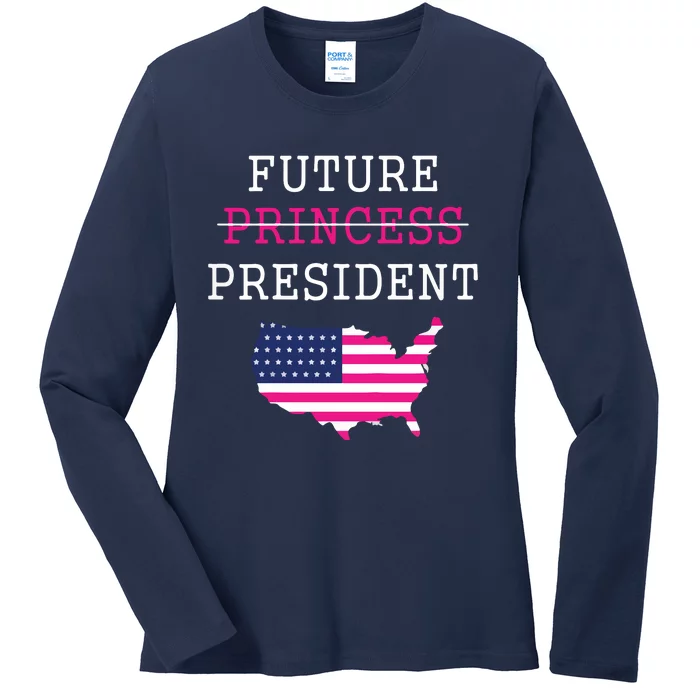 Future President Presidents Day 4th July Baby Girl Ladies Long Sleeve Shirt