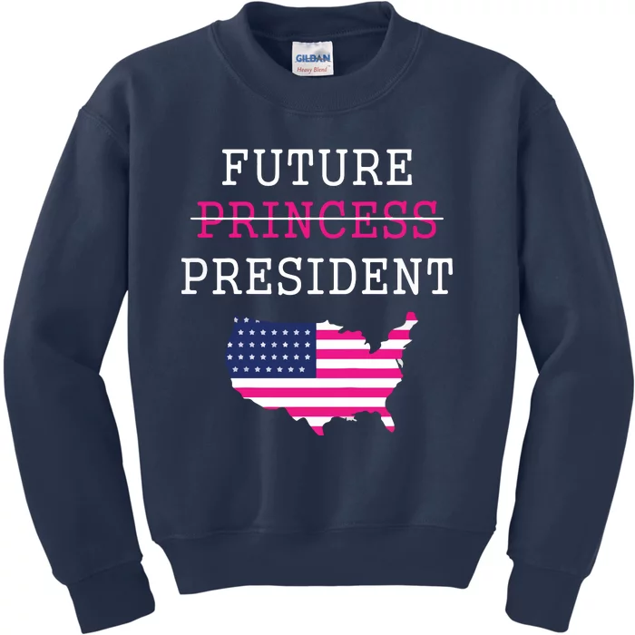 Future President Presidents Day 4th July Baby Girl Kids Sweatshirt