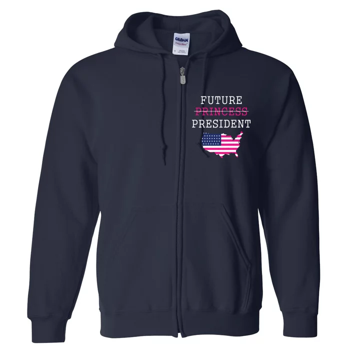 Future President Presidents Day 4th July Baby Girl Full Zip Hoodie