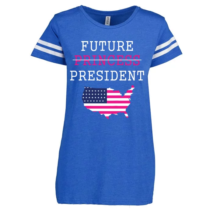 Future President Presidents Day 4th July Baby Girl Enza Ladies Jersey Football T-Shirt