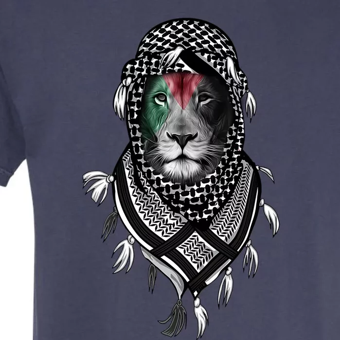 Free Palestine Palestinian Lion Funny Gift Garment-Dyed Heavyweight T-Shirt