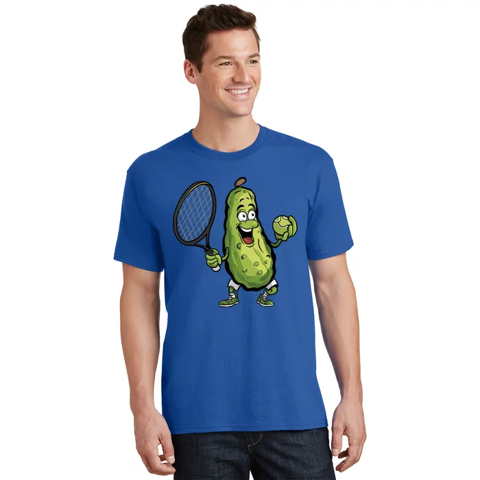 Funny Pickleball Player Paddleball Lover Funny Cucumber Meaningful Gift T-Shirt